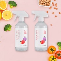 네이쳐러브메레 자연을담은 온가족 과일야채세정제 480ml 1개입 1+1 800401, 01.과일세정제 480ml 1+1