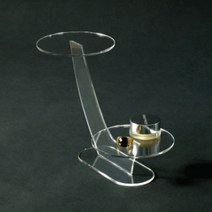 HY 원형 아크릴 선반 디스플레이 디피 진열대 2단 3단 아크릴받침대 매장진열대