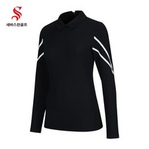 세바스찬골프 여성 유니크 장식 긴팔 티셔츠 Z257