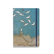 그림일기장 다꾸 공책 연습장 무지노트 동양풍 학 다이어리, 블루