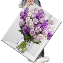 파센 액자 캔버스형 보석십자수 DIY 키트 40 x 50 cm, NL084 난초 꽃, 40x50 cm