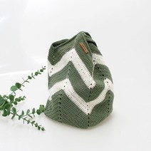 러브컨츄리 웨이브 코튼 숄더백 DIY키트(동영상포함) 뜨개질 DIY 패키지, 212, 202