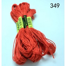 크로스 스티치 실 10개/크로스 실/커스텀 색상 02, [01] 6 가닥, 349_6 가닥