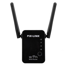 lte라우터 휴대용와이파이 300mbps pixlink 무선 범위 확장기 부스터 리피터 네트워크 신호 부스터 안테나 쉬운 설정 wr17, 영국 플러그, 2 아테네 블랙