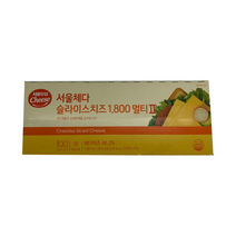 서울우유 체다슬라이스치즈 1.8kg 멀티팩100매, 1800g, 1개