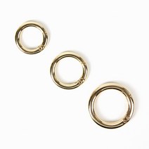 JStrading 국산 오픈키오링 (골드) 오픈형 오링 O링 가방 부자재 키홀더 키링, 25mm, 1개