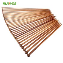 왕 코바늘 수세미 코바늘 RLJLIVES-18 가지 크기 탄화 대나무 단일 뾰족한 크로셰 뜨개질 바늘 도구 예술, 한개옵션0