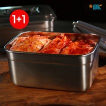 이비케이 국산 비스프리 스텐 밀폐용기 김치통 반찬통 10L 2개