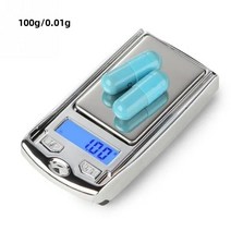 미니 디지털 포켓 저울 100g 0.01g/200g 0.01g 골드 스털링 보석 그램 무게 자동차 키 전자, [01] 100g 0.01g, 01 100g 0.01g