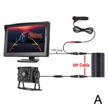 HD 후진 주차 비디오 포함 자동차 후방 카메라 방수 백업 시스템 유선 트럭 버스 A5A1, 01 6m Cable