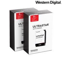 NAS 서버용 하드디스크 Ultrastar HC310 6T 2팩 (SATA3/7200/25, 상세 설명 참조, 상세 설명 참조