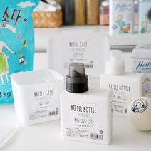 재팬 화이트 리필용기 3 style, 정사각용기