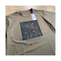 스노우피크 반팔티셔츠 T셔츠 그레이카키 T DWR 일본 텟토 등산 캠핑 스노우피크어패럴