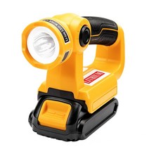 디월트충전기 호환 12w 휴대용 LED 작업 빛 Dewalt 18V 20V 최대 DCB140 DCB200 배터리 USB 야외 도구 손전, 05 3W Horizontal