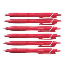 유니 제트스트림 유성볼펜 0.7mm SXN-150-07 레드, 6개