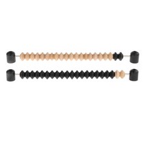 GHSHOP 탁상용 게임용 셔플보드 스코어 주판 스코어링 유닛 스코어링 장치 2개, 3cmx40cm, 목재, 다중