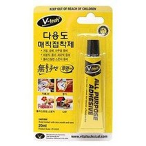 V-tech 다용도 매직접착제 20ml (강력접착제 풀 본드 가정용 공예용 사무용 종이용 세라믹용), VT-912C, 1개