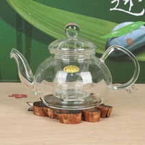+[플렉스온]+원형 유리 차주전자 티포트 600ml 다기[FLEXONmarket]+