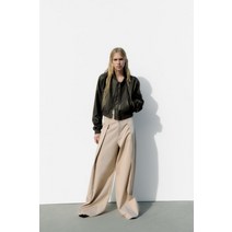 독일 자라 ZARA 인조 가죽 봄버 재킷 100089