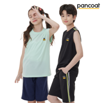 팬콧 팬콧 2color 아동 주니어 투컬러 라인 반팔 셋업 PA22BSU06