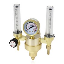 OBC-328 아르곤 조절기 가스 압력 감소 밸브 이중 튜브 유량계 용접 0-25LPM, 한개옵션0