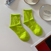 먼데이홀릭 돌돌이 25가지 컬러 무지 반목 양말