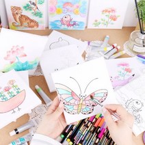 [핸즈스토어] 민화 캔버스 액자 만들기 10종 /미술 재료/채색용품/그림 그리기, 민화 캔버스액자 - 까치호랑이
