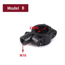 25mm M10 M8 오토바이 미러 마운트 홀더 브래킷 클램프 핸들 바 더트 핏 자전거 ATV 쿼드 4 휠러, 02 Model B