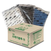 코멧 배접 쓰레기 비닐봉투, 화이트(75x90cm), 80L, 200매