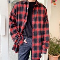 [맨드리]브리튼 오버핏 체크셔츠