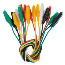 아두이노키트 프로그래밍 전자 아두이노 모듈 부품 Mb-102 mb102 breadboard 400 830 포인트 65 점퍼 와이어 솔더리스 pcb 빵 보드 테스트 arduino, 10 x 악어 클립