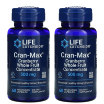 라이프익스텐션 크랜맥스 크랜베리 추출물 60 캡슐 2팩, 1개, 기본