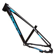 자전거프레임 로드 mtb 카본 티타늄 프레임 275 인치29 인치 산악 자전거 알루미늄 합금 디스크 브레이크 테일 후크 내부 배선 세트, Black blue+27.5er 15inch
