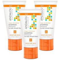 안달루내츄럴스 아르간 오일 & 시어 샴푸 모이스처 리치, 50ml, 3개