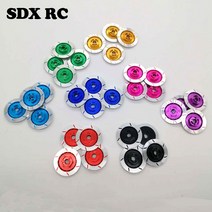 알루미늄 합금 브레이크 디스크 휠 림 박스 금속 16 진수 어댑터 12MM RC 1/10 자동차 HSP 플라이 피쉬 버, 01 버건디