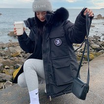 패딩 퍼 후드 야상 점퍼 겨울 여성