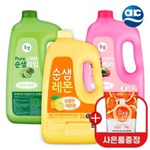애경 [애경][순샘 200ml 증정] 순샘 대용량 주방세제 베리/라임/레몬 3L x4개, 순샘 레몬 3L x4개