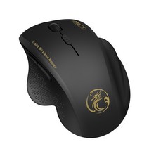 게이밍마우스 게임용 컴퓨터 무선 마우스 블루투스 인체 공학적 사일런트 Usb L 6 버튼 1600DPI 노트북 데, 01 black, 한개옵션1