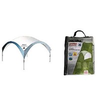 콜맨 초대형 그늘막 텐트 돔형 쉘터 그레이/블루 XL, Shelter + Seitenwand