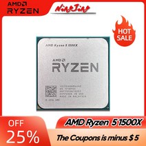 AMD-Ryzen 5 1500X R5 3.5 GHz 게이밍 Zen 0.014 쿼드 코어 8 CPU 프로세서 L3 = 16M 65W YD150XBBM4GAE 소, 한개옵션0