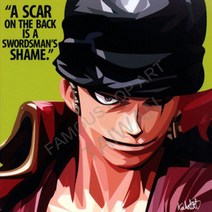 팝아트액자 원피스 조로 A Scar on the back... 액자