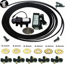 SS기 농업용 엔진분무기 살수기15M 가정 정원 농업 물 분무기 관개 냉각 먼지 제거 저압 전기 펌프 금속, 0.6mm nozzle set, 0.6mm nozzle set