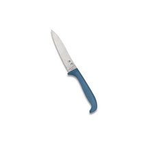 Spyderco Counter Puppy 6.9インチ 주방용 칼 3.4인치 부식 방지 7Cr17 스테인레스 스틸 블레이드 사출성형 블루플라스틱손잡이 플레인엣지K20PBL
