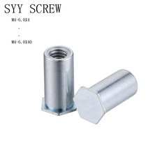 Hardware 5 40 개 M4 7.2mm 구멍 블라인드 리벳 스터드 PEM BSO 너트 스탠드 오프 탄소 강철 블아연 도금, 06 M4x9(20개)