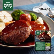 크라제버거 [크라제버거] 함박스테이크120g x 10팩+6팩, 단일옵션