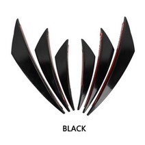 바디킷 스플리터 트림 에어댐 유니버설 카 프런트 범퍼 디퓨저 BMW G20 E46 E92 X5 E70 골프 5 6 7 Gti 아우디 Q7 A4 B7 A3 8V Volvo Xc901, 검은색