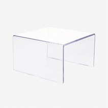 ㄷ자 투명 진열대 디피용 선반 (60) 선반대 제품 잡화 장식대 정리대