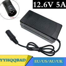 어댑터 12.6 V 5A 충전기 18650 리튬 이온 배터리 팩 조합미국 EU 플러그 v XLRM 소켓/커넥터, 미국