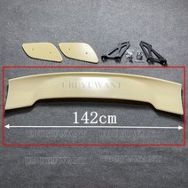 포드 머스탱 제네시스 쿠페 젠쿱 랜서 2011-2022 gt 스타일 유니버설 세단 스포일러 윙, 도색되지 않은 프라이머, 도색되지 않은 프라이머