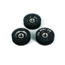 실용 내구성 기어 모터 36 톱니 휠 허브 608-RS ABEC-7 전기 자전거 3 개, [01] Black, [01] Black